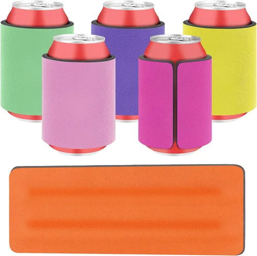 Miniatura 24 de 4 paquetes de fundas aisladas para latas delgadas de 12 onzas, con relieve en panal, fundas aisladas de neopreno para latas delgadas de refresco