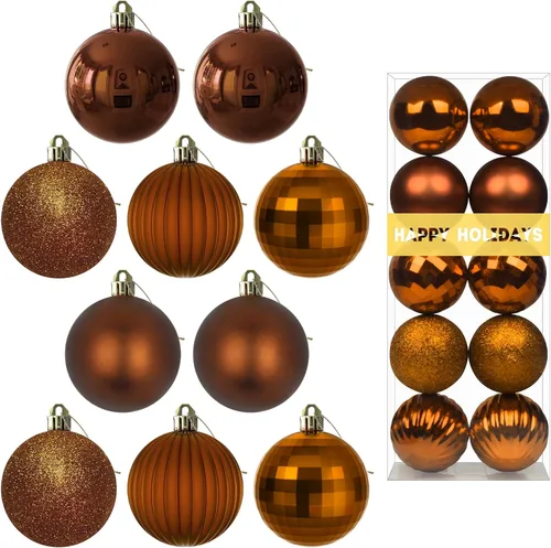 Miniatura 26 de Bolas de Navidad Grandes de 3.2" en Azul Bebé - Adornos para Árbol de Navidad, Bolas Colgantes Inastillables para Cumpleaños, Halloween, Boda