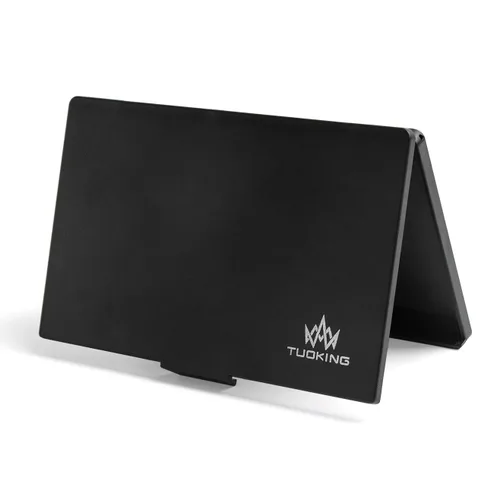 Paleta magnética de maquillaje con espejo y 20 calcomanías de metal, paleta de almacenamiento vacía para sombra de ojos, resaltador de polvo, color