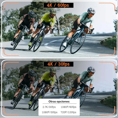 Miniatura 3 de Cámara Corporal 4K con Micrófono Externo, Mini Cámara de Vídeo y Audio de Bolsillo con Rotación de 270° para Deporte al Aire Libre, Bicicleta
