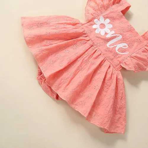 Miniatura 5 de Overol de princesa para recién nacido, vestido de cumpleaños, de malla, elegante, sin mangas, vestido de tul, diadema