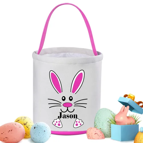 Miniatura 7 de Cesta de Pascua personalizada, cestas de Pascua Touber para niños y niñas, cestas de Pascua para niños, cesta de Pascua personalizada, regalos