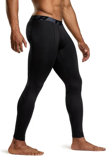 Miniatura 7 de TSLA - Paquete de 1 o 2 pantalones térmicos de compresión para hombre, leggings deportivos y mallas para correr, pantalones para usar como primera