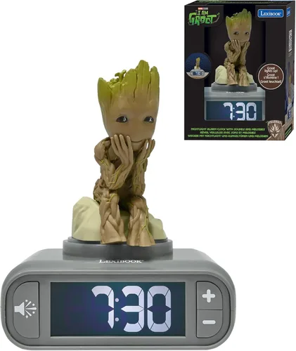Miniatura 31 de Lexibook - Reloj despertador de dinosaurio con luz nocturna, para niños y niñas, con función de repetición, azul/verde - RL800DINO