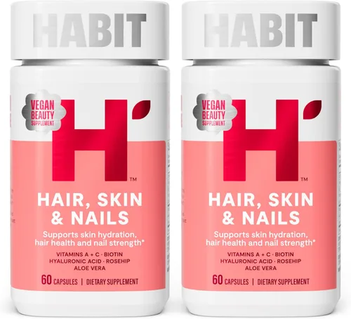 Miniatura 10 de Suplemento Habit para cabello, piel y uñas (60 cápsulas), nuevo aspecto, apoya la hidratación de la piel, la fuerza del cabello y las uñas, biotina