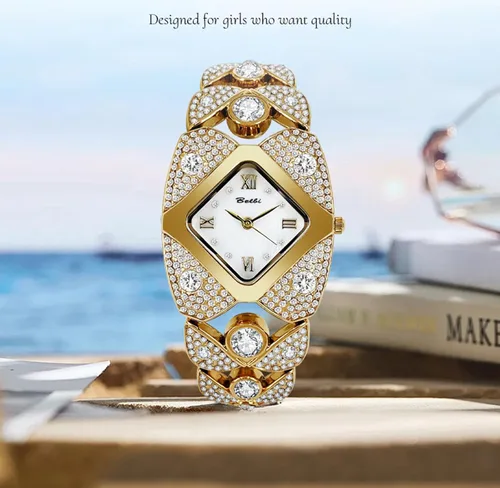 Miniatura 5 de Gosasa Elegante reloj de pulsera de diamantes para mujer, joyería de moda, reloj de pulsera para mujer, resistente al agua, analógico, de cuarzo