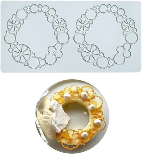Moldes de silicona 3D de hojas huecas para chocolate, molde de panal, abeja, caramelo, patrón de flores, molde para fondant, decoración de tartas de
