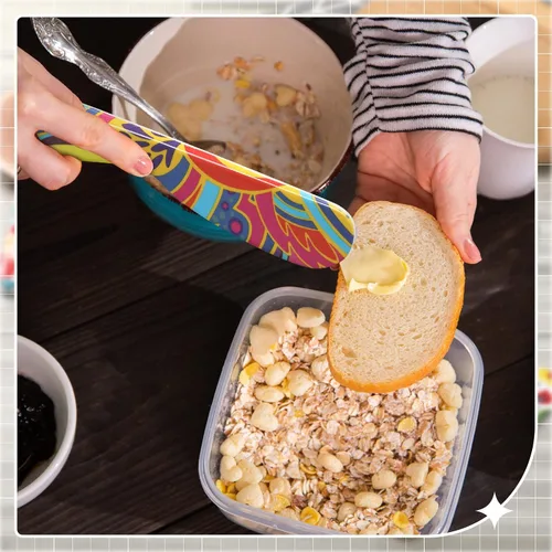 Miniatura 7 de Eaasty 6 Piezas Esparcidor de Mantequilla Esparcidor de Queso de 6 Pulgadas Cuchillo de Mantequilla de Plástico Colorido Regalos de Cocina