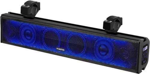 Barra de sonido UTV, barra de sonido ATV de 26 pulgadas, sincronización de música, luces multicolor, barra de sonido SXS, impermeable, Bluetooth,