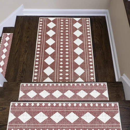 Miniatura 3 de SUSSEXHOME Diamond Collection - Alfombra de pelo bajo resistente de 2 x 3 pies, alfombra ultrafina y antideslizante, alfombra de interior de algodón