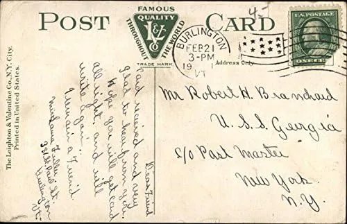 Miniatura 2 de Post Office and Custom House Burlington, Vermont VT Original Antique Postcard