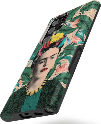 Miniatura 2 de Casely Funda para Galaxy S22 Ultra Encuentra tu musa Retrato de Frida Kahlo Diseño protector audaz