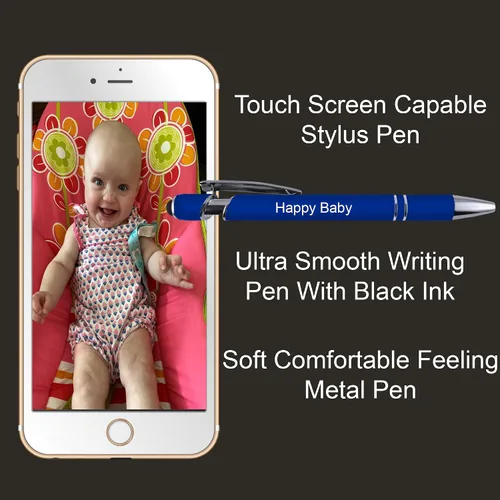 Miniatura 3 de Greeting Pen Juego de bolígrafos con citas motivacionales con metal recubierto suave al tacto y lápiz capacitivo, paquete de 6 unidades 36092