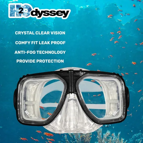 Miniatura 7 de H2Odyssey Alpha 2 Scuba Mask - Anti Fog Scratch Resistant Masks for Snorkeling - Wide Angle Comfort Fit Diving Mask