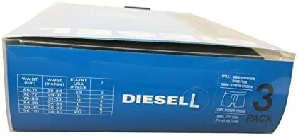 Miniatura 2 de Diesel Ropa interior para hombre Mezcla de algodónelastano algodón elástico, 3 calzoncillos largos, Negro