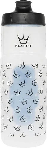Miniatura 3 de Peaty's Fidlock Lockin - Botella de agua magnética para bicicleta y soporte, corona/transparente, 20.3 fl oz/ 20 onzas