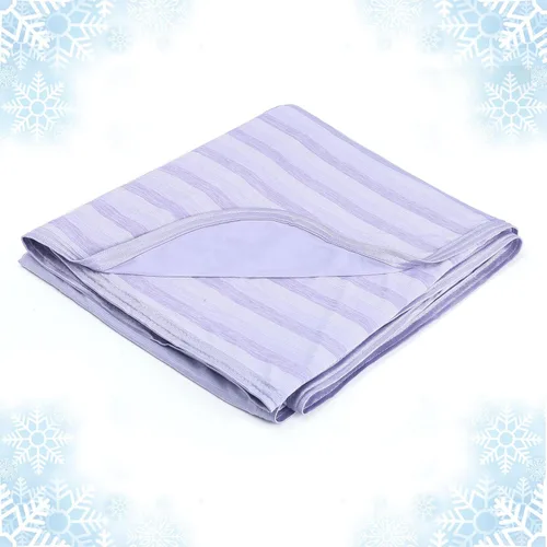 Miniatura 17 de Manta refrescante Ailemei Direct de doble cara para durmientes calurosos, efecto frío de doble cara, tamaño queen, ligera, transpirable, manta Rayas
