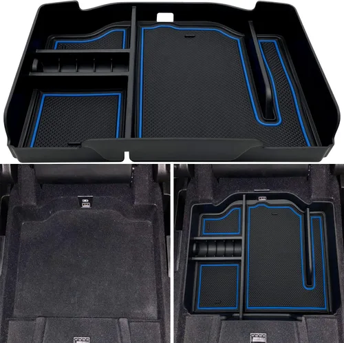 Miniatura 9 de Organizador de consola central compatible con Dodge RAM 1500 2500 3500 2026 2025 2024 2023 2022-2019 Accesorios Caja de almacenamiento interior Negro