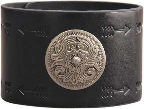 Miniatura 67 de Jeilwiy Pulseras de cuero punk para hombres, pulseras hechas a mano, brazalete ancho, joyería trenzada, color negro y marrón, ajustable, regalos