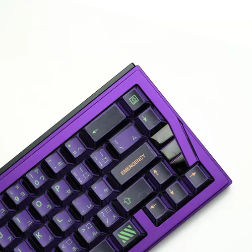 Miniatura 9 de PBT - Teclas de manga japonesa, estilo anime, 141 teclas, perfil, color cereza, sub retro, teclas para teclado mecánico (mezcla de colores)