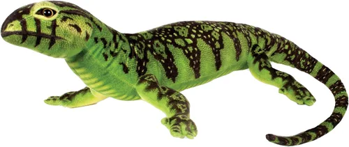 Miniatura 7 de Real Planet Peluche de Iguana de 30 pulgadas, lagarto realista de iguana verde para niños, más de 2 pies, animales salvajes de peluche, súper suave