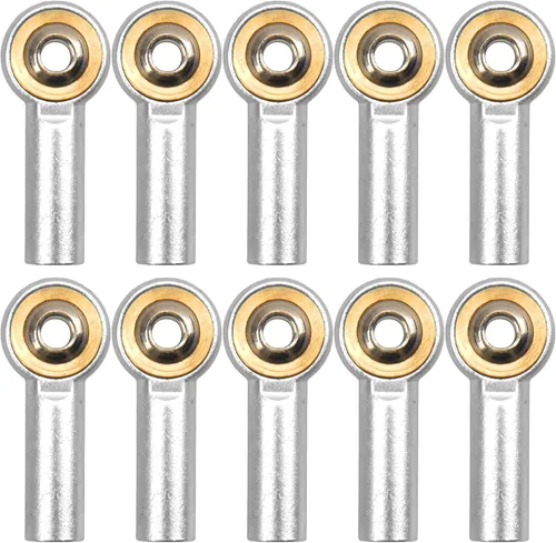 Paquete de 12 soportes de aluminio para barra de acoplamiento M4, rótula, 1.024 in, compatible con Axial Redcat HPI Traxxas HSP 1/10 RC Car Truck