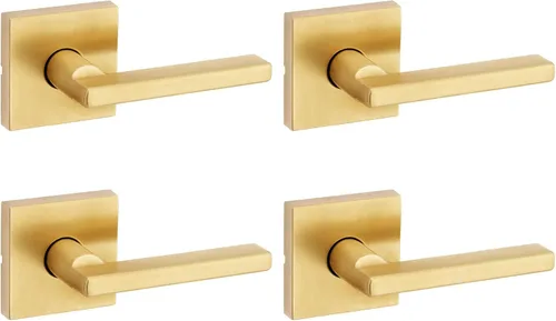 Miniatura 18 de Kwikset Halifax Manija interior de puerta de privacidad con cerradura, manija de puerta para baño y dormitorio, cerradura de botón de presión sin