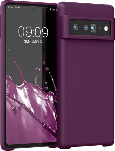 Miniatura 537 de kwmobile Funda Compatible con Google Pixel 6 Pro - Funda de teléfono de silicona TPU con acabado suave - Azul Arrecife