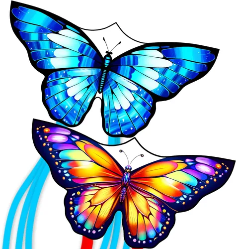 Miniatura 11 de Xida - Cometa de mariposa para niños y adultos, fácil de volar, de 4 a 8 años, cometa grande con mango de 300 pies, perfecta para viajes a la playa