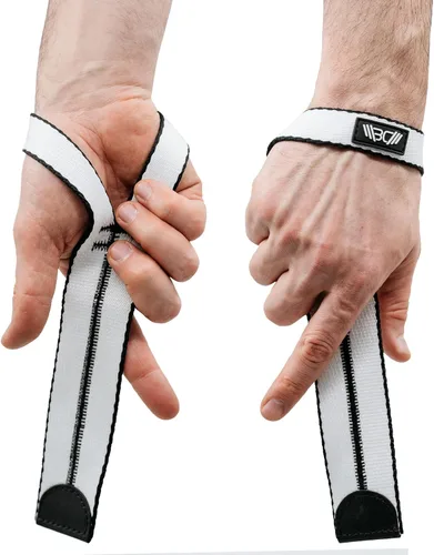 Miniatura 15 de WARM BODY COLD MIND V1 Correas de Levantamiento para Muñeca para Halterofilia Olímpica - Clasificadas para 660 lb - Vendas de Mano para Negro