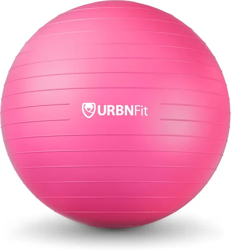 Miniatura 11 de URBNFit - Pelota de ejercicio, entrenamiento y yoga en varios tamaños, pelota para embarazo y estabilidad, antiestallido, incluye bomba de inflado