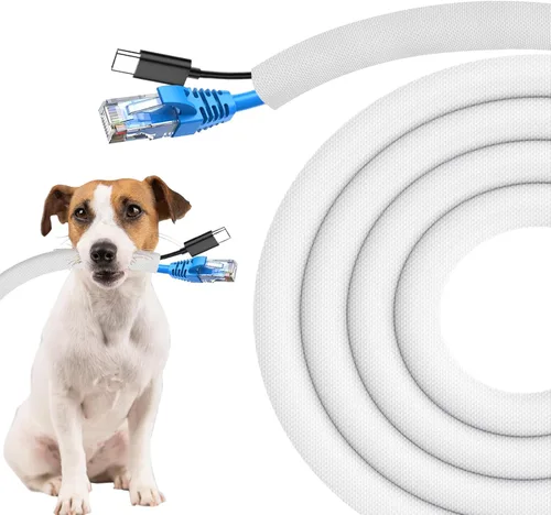 Miniatura 9 de Secbolt Protectores de cable contra mascotas que no mastican, 10 pies - 1/2 pulgada ultra duraderos para mascotas, protector de cable y alambre