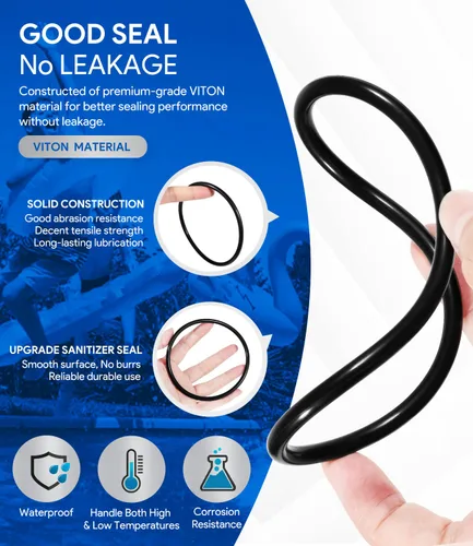 Miniatura 4 de Paquete de 2 anillos tóricos grandes VITON R0586300 de repuesto para The Zodiac Nature 2 Fusion, Fusion Soft, Inground, Vision Aboveground, Vision