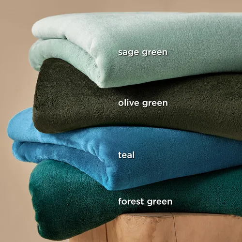 Miniatura 5 de Bedsure GentleSoft Manta de Tiro de Vellón Verde Oliva - Mantas de 300GSM para Sofá, Sillón, Cama, Suaves y Ligeras de Felpa Acogedoras para Niños