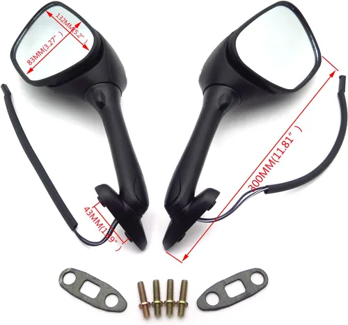 Miniatura 7 de Espejos direccionales SMT compatibles con Suzuki GSXR 1000 2005-2010 K5 K6 K7 K8 K9 carbono transparente (ZX) [B00RUEAZXQ]