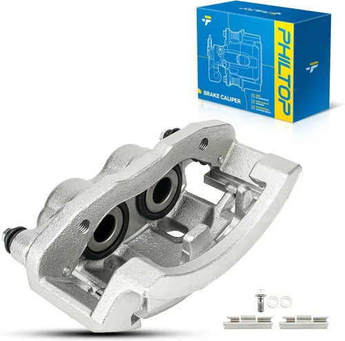 Miniatura 24 de PHILTOP Conjunto de Pinza de Freno de Disco Delantero Compatible con Jeep Wrangler 1990-2006, Jeep Cherokee 1990-2001, Grand Cherokee 1993-1998
