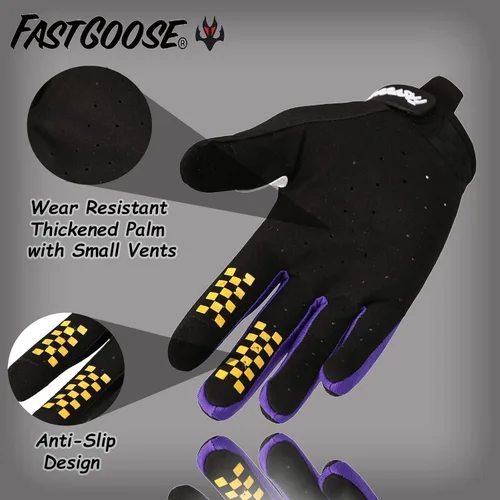 Miniatura 3 de Guantes para Motocicleta y Moto de Tierra - Guantes para Motocross, Moto y ATV para Carreras Todo Terreno, Deportes de Ciclismo
