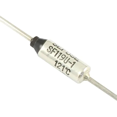 10pcs Thermal Fuse SF119E-1 121C 121 Celsius Degree TF Cutoff 15A 250V SF Temperature Axial Lead Links