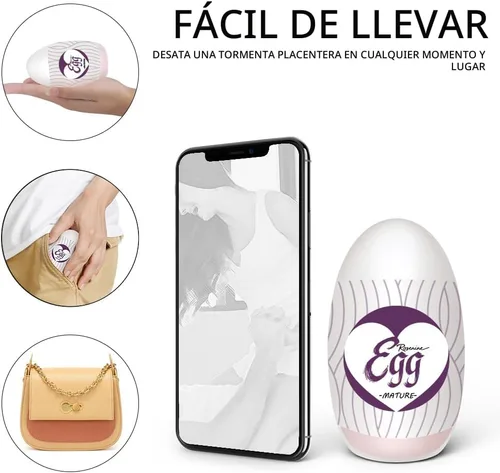 Miniatura 5 de 【Mujeres Maduras】 Huevos Masturbadores Ultra Elásticos, Copa de Masturbación Masculina de Mano con Envoltorio Más Suave, Estimulador de Bolsillo