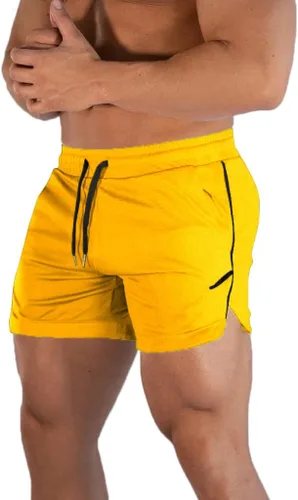 Miniatura 17 de FLYFIREFLY Pantalones cortos de entrenamiento de gimnasio para hombre, ligeros, atléticos, pantalones cortos para entrenamiento de culturismo