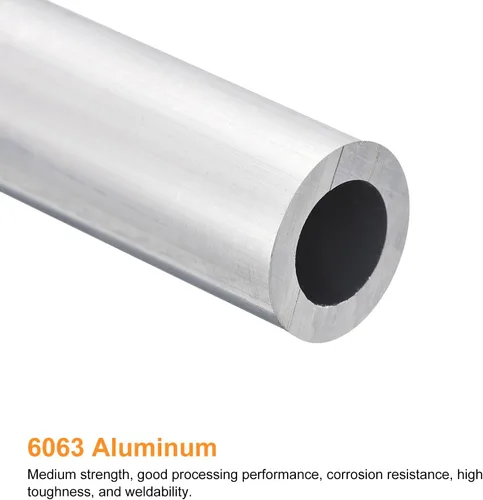 Miniatura 25 de uxcell Tubo Redondo de Aluminio 6063, 10 mm DE 6 mm DI 200 mm Longitud Tubo para Proyectos de Industria DIY, 2 Piezas