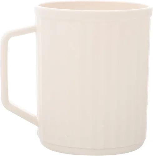 Miniatura 9 de Beavorty Tazas de baño vaso de plástico para cepillos de dientes con asa para viajes en casa, taza blanca