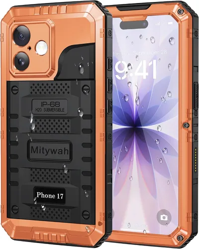 Miniatura 67 de Mitywah Funda impermeable para iPhone 7/iPhone 8 / iPhone SE 2020, funda de metal resistente de grado militar, protección de cuerpo completo