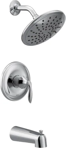 Miniatura 5 de Moen UT2233EPBN Eva Collection M-CORE 2-Series - Kit de molduras para bañera y ducha con 1 mango, requiere válvula, níquel cepillado