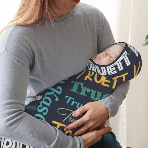 Miniatura 5 de Manta personalizada para bebés, niñas, niños, mantas personalizadas con nombre, artículos para niños, cuna negra