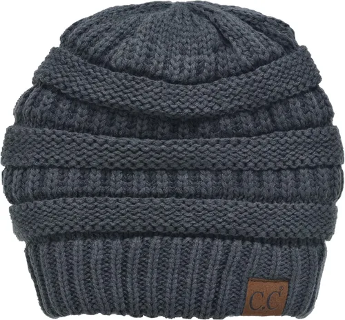 Miniatura 264 de C.C Trendy Warm Chunky Soft Stretch Cable Knit Beanie