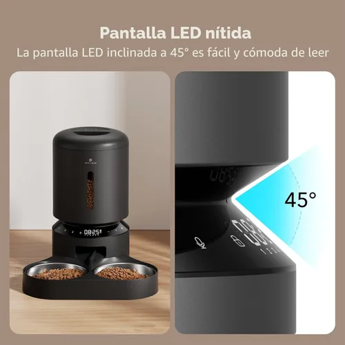 Miniatura 7 de PETLIBRO Comedero Automático para Gatos, Dispensador de Comida para Mascotas con Preservación de Frescura, Comederos Temporizados para Gatos