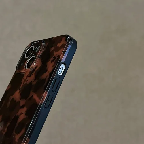 Miniatura 8 de Funda Compatible con iPhone 11, Caparazón de Tortuga Marrón Ámbar con Estampado de Leopardo Cubierta Retro Chic Elegante Clásica Linda Protectora