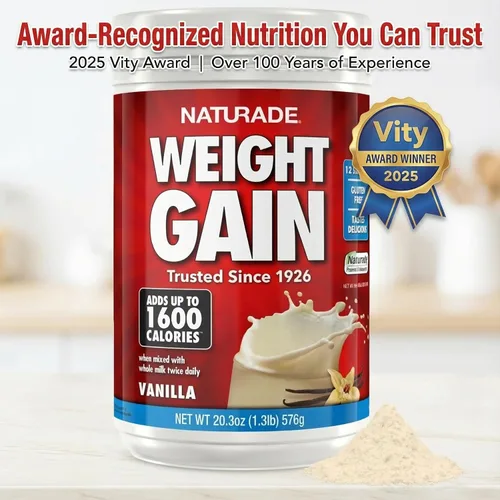 Miniatura 7 de Naturade - Mezcla de bebida totalmente natural para ganar peso - Sin gluten, sabor delicioso, 1600 calorías por porciones - Ganador de masa