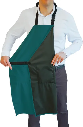 Miniatura 8 de Ravill Delantal impermeable para hombres y mujeres, 2 bolsillos, 35 pulgadas de largo, delantales de trabajo multiusos para lavavajillas, aseo